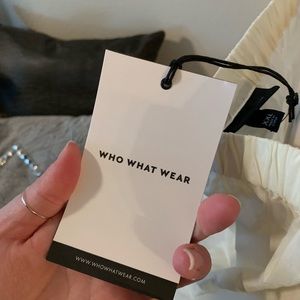 Who What Wear Tops - NWT who what wore cream off the shoulder top Who What Wear Tops - NWT who what wore cream off the shoulder top